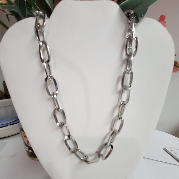 NWT COOKIE LEE HEAVY PAPERCLIP 📎NECKLACE - Picture 1 of 5